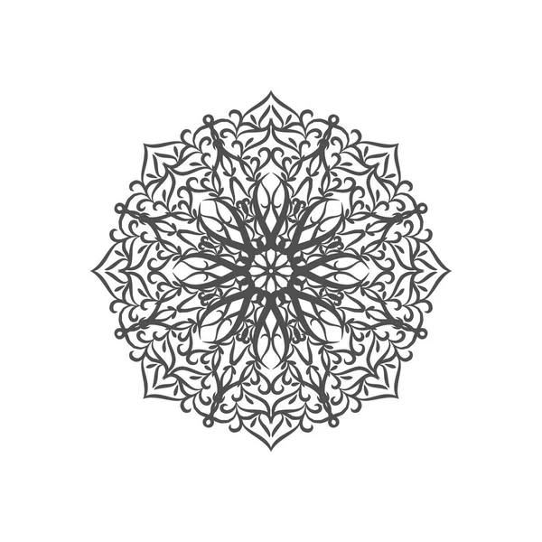 Abstracto Hermoso Diseño Mandala Sobre Fondo Blanco — Vector de stock