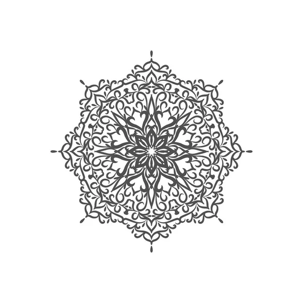Abstracto Elegante Diseño Decorativo Mandala Vector — Vector de stock