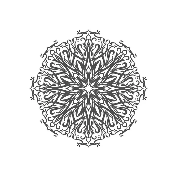 Abstrato Belo Design Mandala Fundo Branco — Vetor de Stock