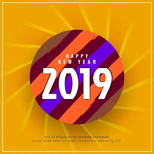 Abstract New Year 2019 celebration background