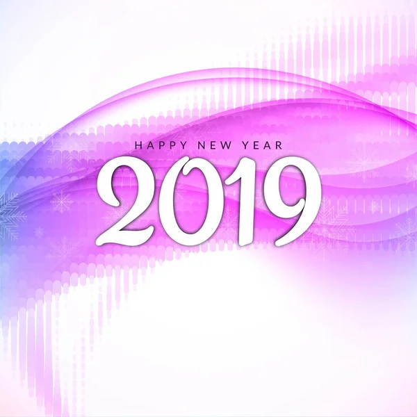Happy New Year 2019 modern background