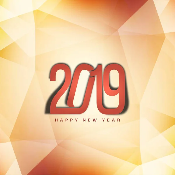 Happy New Year 2019 decorative elegant background