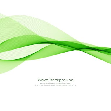 Soyut yeşil dalga zarif arka plan