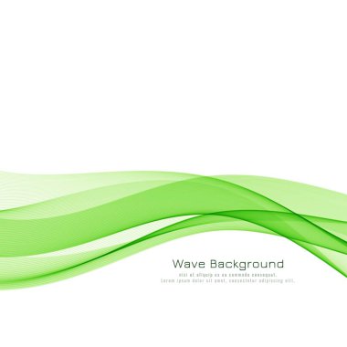 Soyut yeşil dalga zarif arka plan