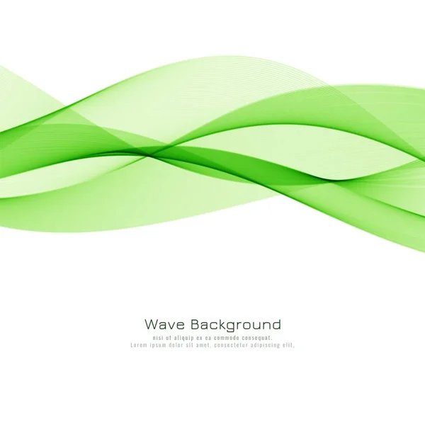 Абстрактна Зелена Хвиля Сучасний Дизайн Фону — стоковий вектор