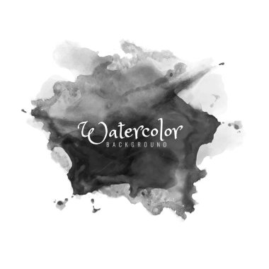 Siyah suluboya modern tasarım arka plan