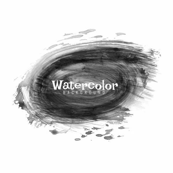 Black Watercolor Modern Design Background — Stock Vector