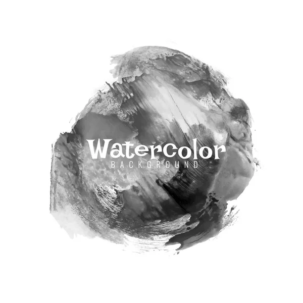 Abstrait Moderne Aquarelle Noire Fond Conception — Image vectorielle