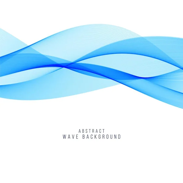 Elegante Blaue Welle Hintergrunddesign — Stockvektor