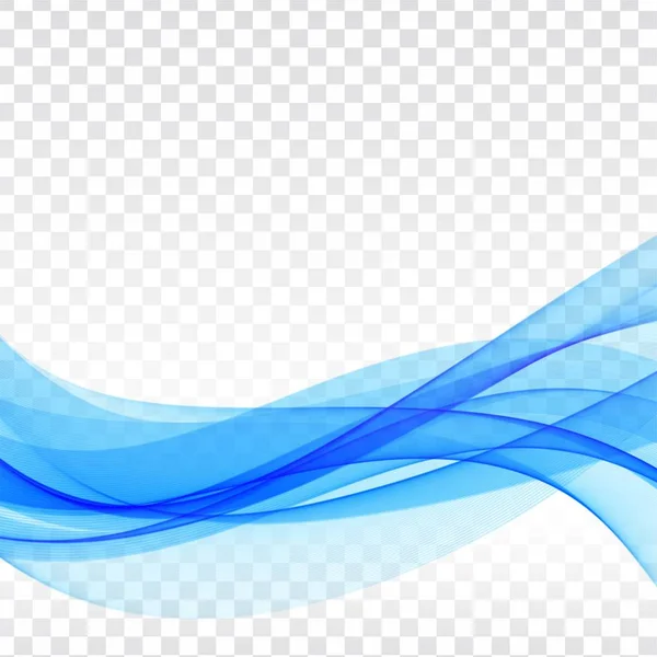 Векторный Синий Волны Прозрачный Элегантный Фон — стоковый вектор