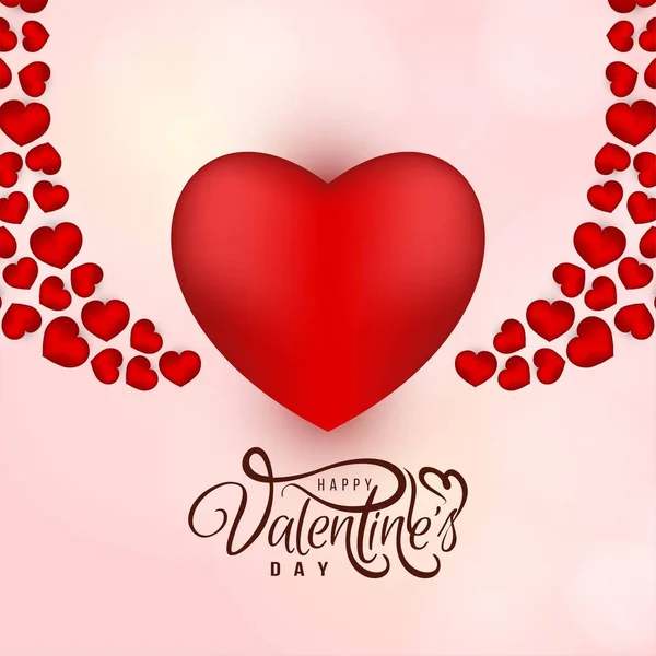 Hermoso Fondo Feliz Día San Valentín — Vector de stock