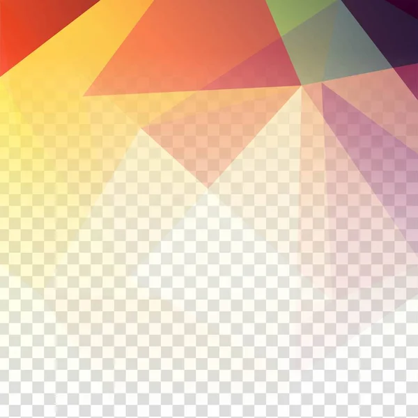 Abstrakta Transparent Polygonal Bakgrund — Stock vektor