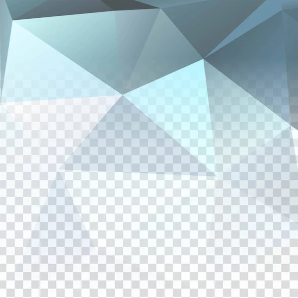 Abstrakta Transparent Polygonal Bakgrund — Stock vektor