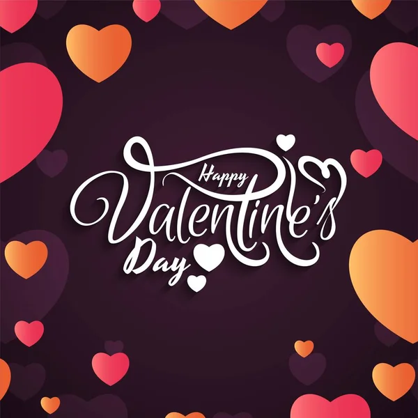 Resumen Feliz Día San Valentín Amor Fondo — Archivo Imágenes Vectoriales