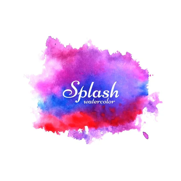 Abstrakte Aquarell Splash Design Hintergrund — Stockvektor