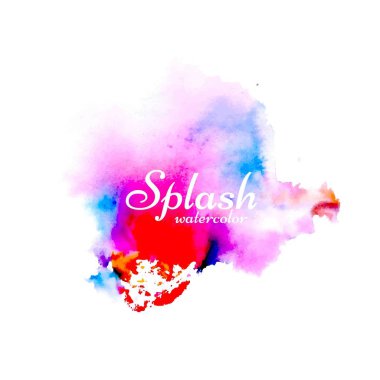 Suluboya sıçrama tasarım arka plan el çekilmiş