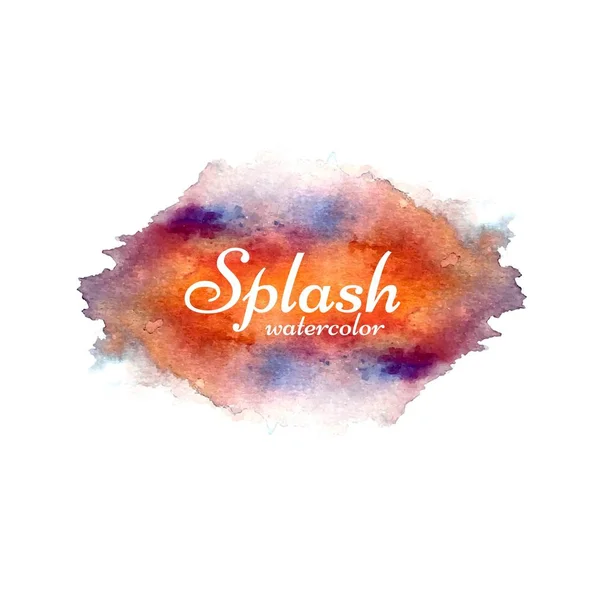 Abstrakte bunte Aquarell Splash Design Hintergrund — Stockvektor