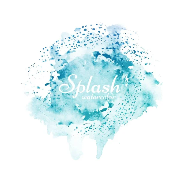 Elegante colorido watercolor splash vetor de design — Vetor de Stock