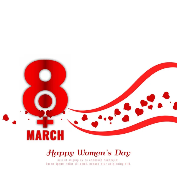 Abstract Women's day stylish background design — Stock Vector