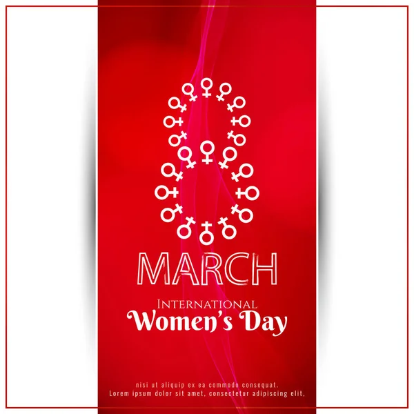 Abstract modern Women's day background design — Stock Vector