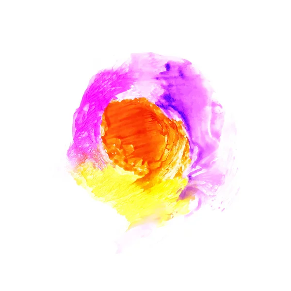 Abstrait coloré aquarelle tache fond — Image vectorielle