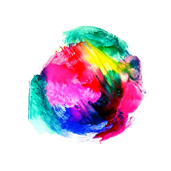 Abstrait coloré aquarelle éclaboussure fond de conception — Image vectorielle