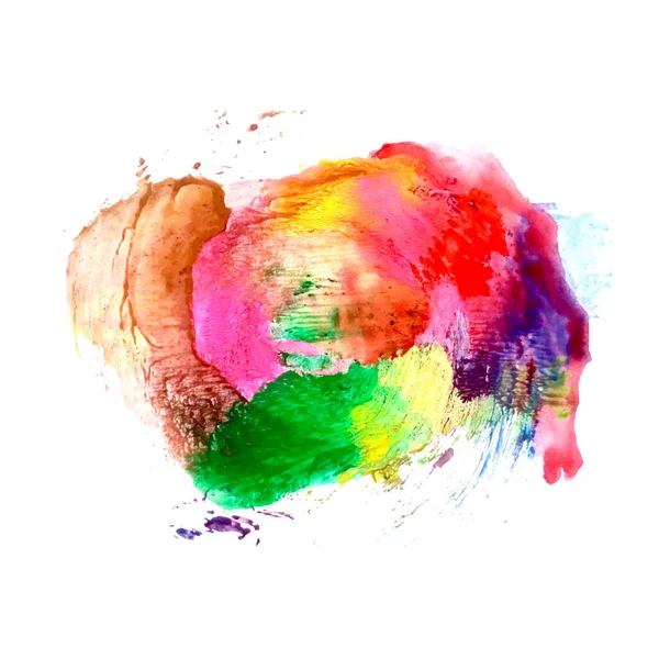 Abstrato colorido aquarela mancha fundo — Vetor de Stock