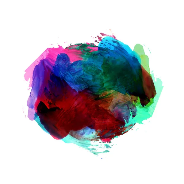 Abstrato colorido aquarela mancha fundo — Vetor de Stock