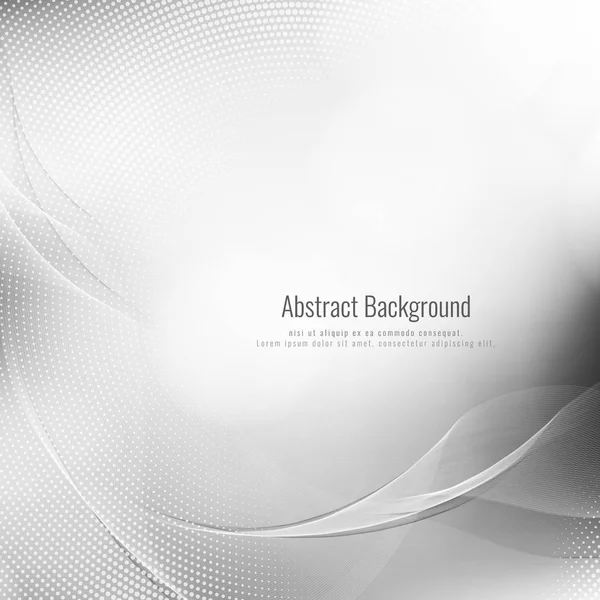 Abstraktní pozadí šedé stylové vlně — Stockový vektor