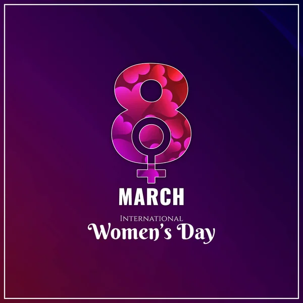 Abstract Women's day elegant background illustration