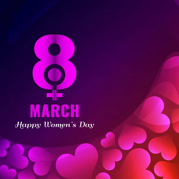 Abstract modern Women's day background design