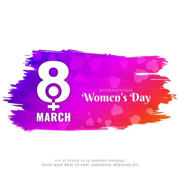 Abstract Women's day stylish background design — Stock Vector