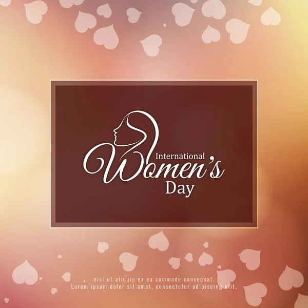 Hintergrund zum Frauentag — Stockvektor