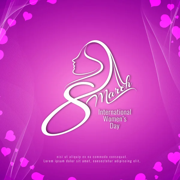 Abstract stylish Women's day background — Stock Vector