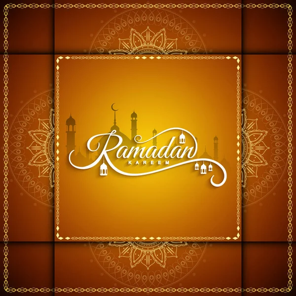 Resumen religioso Ramadán Kareem fondo — Archivo Imágenes Vectoriales