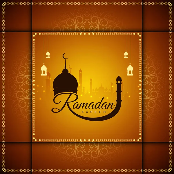 Abstrato religioso Ramadã Kareem fundo elegante —  Vetores de Stock