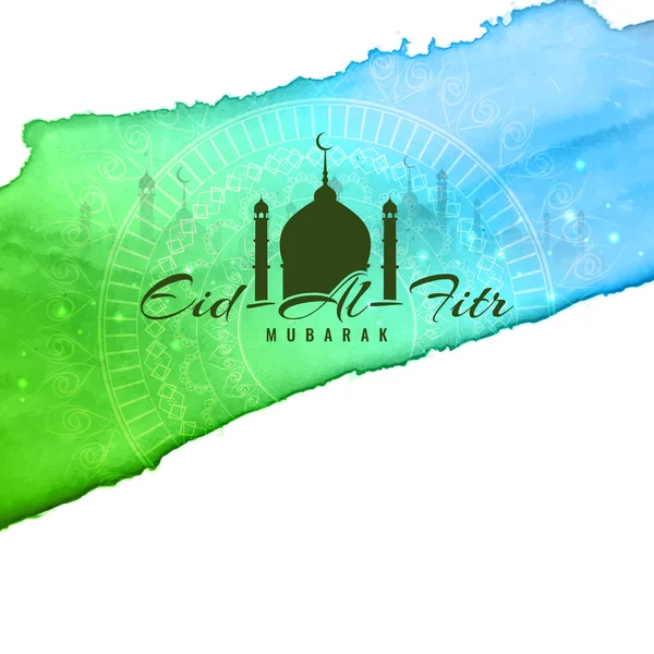 Abstrakcja Artystyczny projekt elegancki tło Eid Mubarak — Wektor stockowy