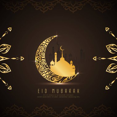 Soyut Eid Mubarak İslam şık arka plan tasarım