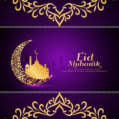 Soyut Eid Mubarak arka plan tasarım