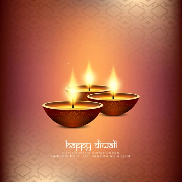 Resumen hermoso feliz festival Diwali fondo — Vector de stock