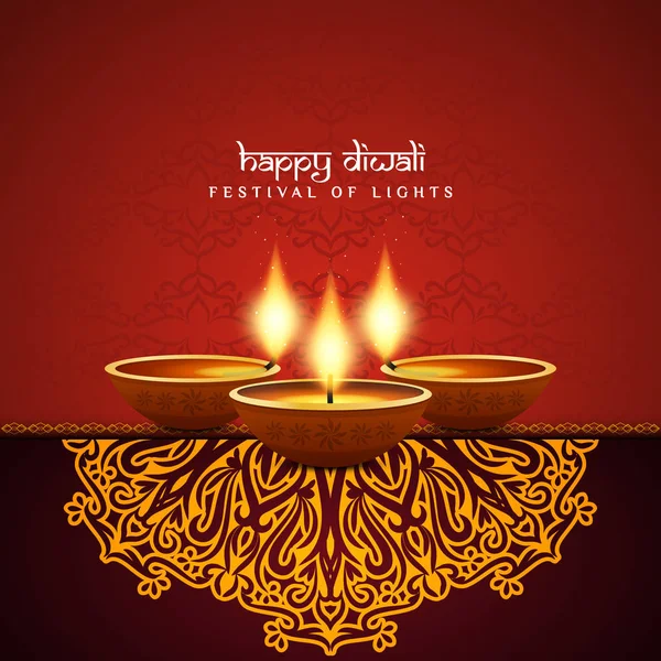 Abstract Happy Diwali Indian festival background design — Stock Vector