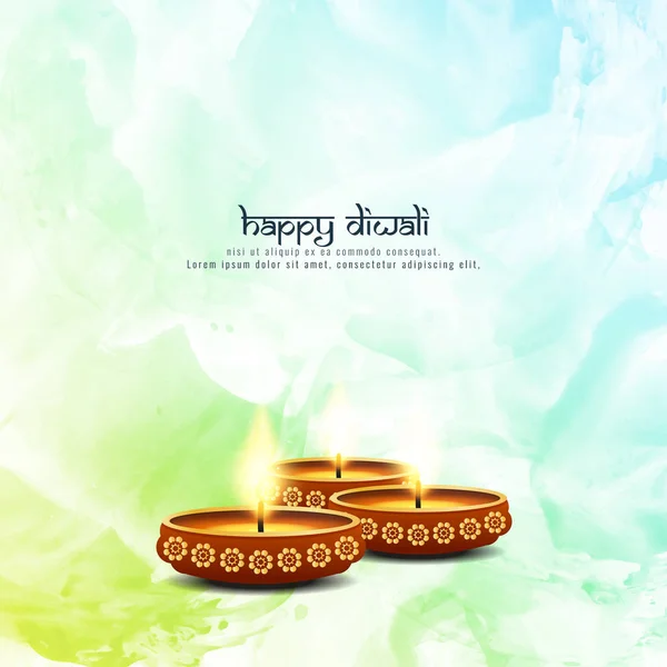 Resumen Happy Diwali Indian festival background design — Vector de stock