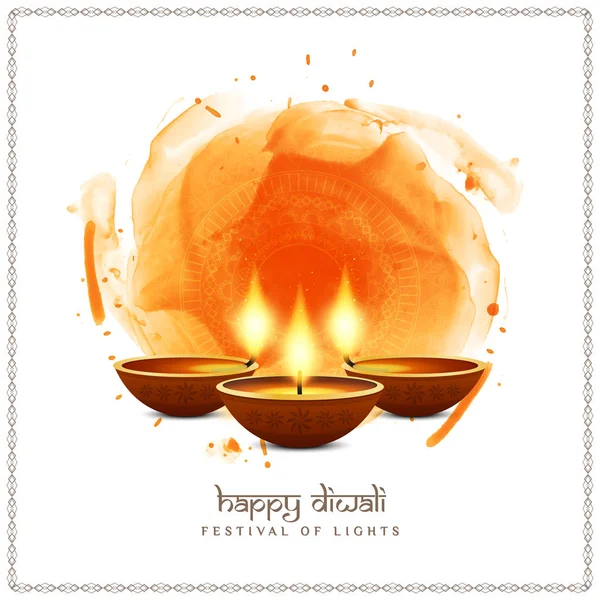 Abstract Happy Diwali Indian festival background design — Stock Vector