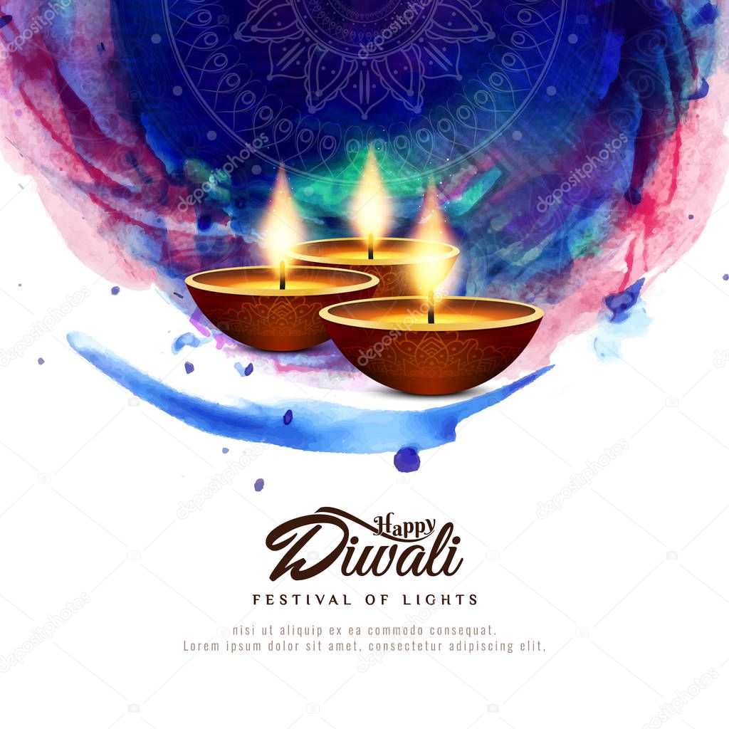Abstract beautiful Happy Diwali festival background