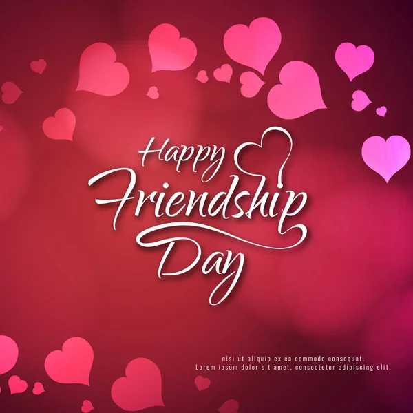 Аннотация Happy Friendship Day stylish background — стоковый вектор