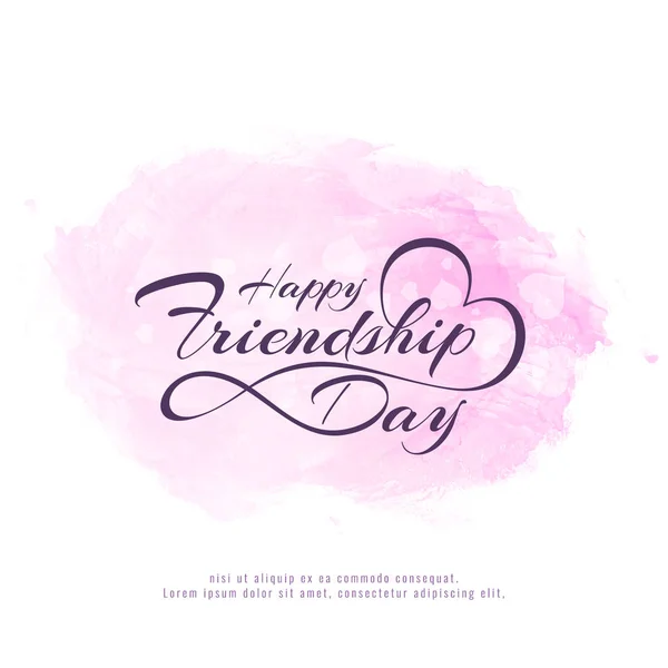 Abstract Happy Friendship day greeting background — Stock Vector