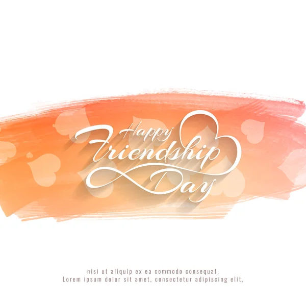 Реферат elegant Happy Friendship day decorative background — стоковый вектор