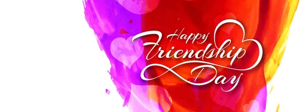 Аннотация Happy Friendship Day banner modern design — стоковый вектор