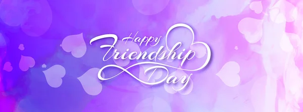 Реферат Happy Friendship Day stylish banner design — стоковый вектор
