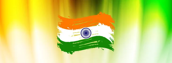 Abstraktní indická vlajka téma banner design vektor — Stockový vektor